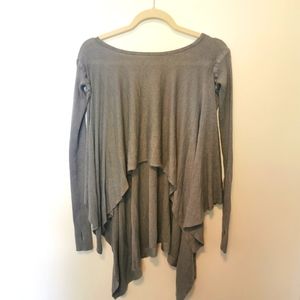 LULULEMON ATHLETICA | Grey high low sweater with thumb holes size sm/med